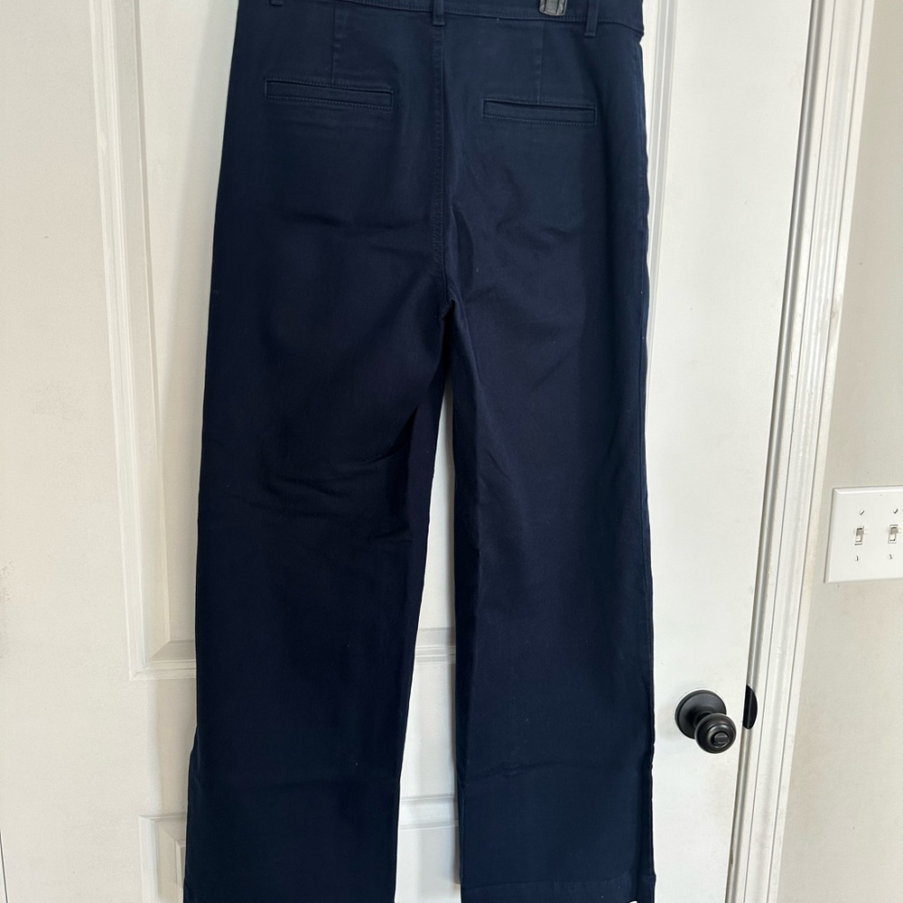 LOFT Palmer Blue Wide Leg Trousers - Picture 5 of 6